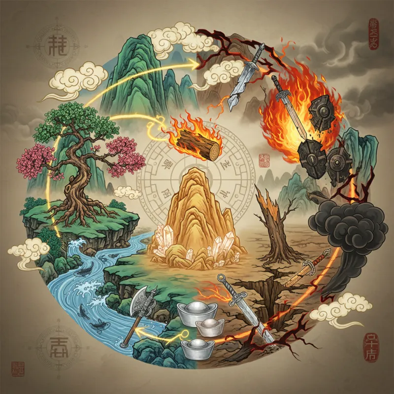 Five Element Compatibility: The Productive and Destructive Cycles