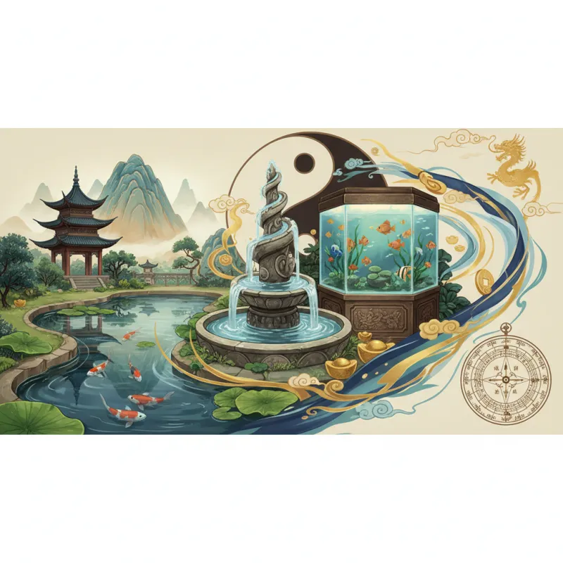 Water in Feng Shui: Ponds, Fountains, and Aquariums
