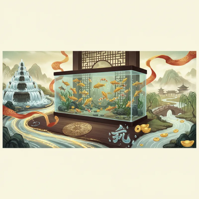 Water Feng Shui for Wealth: Fountains, Aquariums, and Flow